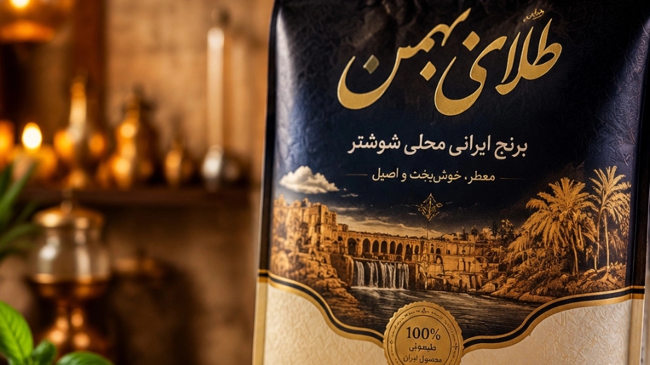 برنج محلی شوشتر طلای بهمن کیفیتی بی نظیر با تیلکی سفید برنج محلی شوشتر طلای بهمن کیفیتی بی نظیر با تیلکی سفید